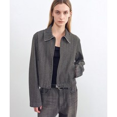 인사일런스 INSILENCE WOMEN 서페이스 슬럽 집업 자켓 BROWN IW2E2JK21BR 481606