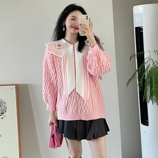 키 작은 임산부 스웨터 임부복 러블리룩임부 이너 상의 임부 동복