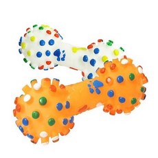 도기프랜드 아령장난감 소형/강아지/장난감/뼈다귀장난감/삑삑이, 1개, 랜덤