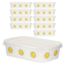 이와이엔스토리 스마일 테이크아웃 용기 580ml, 10개입, 1세트