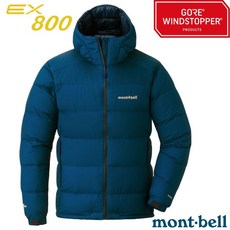 【日本 mont-bell】M零碼 男款GoreTex 800FP鵝絨保暖防風防潑水連帽羽絨外套1101639