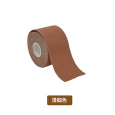 肌肉貼運動繃帶拉伸肌貼肌內效貼布運動員專用拉傷膠帶提拉胸貼, 1個, 淺咖色:3.8cm*5m(提拉款)