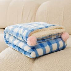 반려동물 강아지 고양이 담요 양털 포근포근 외출용 담요 이불 댕댕이 애착이불, 1개, 블루