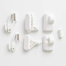 이케아 로스코그 트롤리 호환 커넥터 탈부착 페그보드 타공판 타공보드, 화이트/연결 커넥터(전면)-보드미포함, 1개