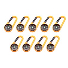 Carabiner Compasses Navigation Tool compatible with Teen Adult Hiking Camping Compasses Portable, Orange, 9개