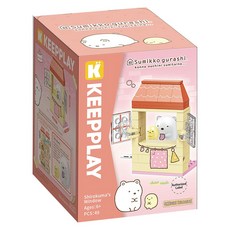 KEEPPLAY 角落小夥伴積木 小窗口系列, 1個, 白熊, Multicolor