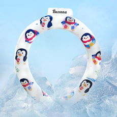 여름 아이스 목걸이 얼음 넥밴드 일사병 예방 야외활동 쿨 넥쿨러, 펭귄, 1개