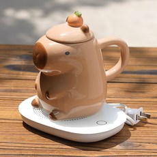 리츠센 모자 카피바라 머그컵, 1개, 카라멜 1개, 카라멜