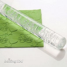 PAVONI 義大利翻糖桿麵棍 - 多款花紋可選 (小熊甜心星星/古典方格/快樂音符/歐風花紋/小花朵紋), 小熊甜心星星, 1個