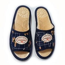 태양실내화 건강지압거실화 여성용, 1번 곰곤색, 1개