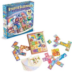 ThinkFun Stuffie Sleepover 논리 게임: 5세 이상 어린이를 위한 40가지 챌린지100467