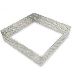 6x2 낮은 타르트틀 스텐 타공링 사각틀 무스틀 모양틀 오븐팬 제빵 무스링 떡틀, 단품, 1개