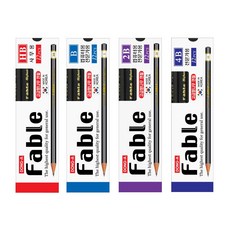 동아연필 파블연필 1타12개/고급향나무 전문가용연필, 4B