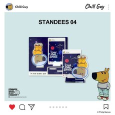 Chill Guy 立牌 CG-Standees-04，高品質展示架，簡約時尚，易於攜帶, 1個
