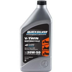 퀵실버 20W50 합성 오토바이 오일 쿼트, 1-Quart