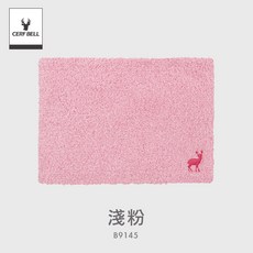 體溫魔術師 麋鹿刺繡絨毛圍脖 秋冬加長保暖脖套 輕便舒適素色頸部保暖, 淺粉, 1個