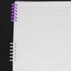 보통사람C군 6공 제본링 플라스틱제본링, 핑크