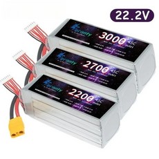 6S 리포 배터리 22.2V RC 1500mAh XT60 T 플러그 45C 자동차 보트 헬리콥터용, 10 6S 1800mah 45C XT60