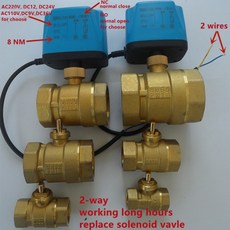 전동 볼 밸브 AC110V-220V 2 선 솔레노이드 교체 "3/4" NC/NO DC9V 36V, 01 Normally Closed, 04 DC9V, 03 DN15