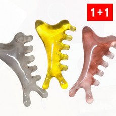 마사지기 돌고래 얼굴 바디 곡선형 림프 괄사 두피 안마, 상세페이지 참조, GSAM 베이비핑크
