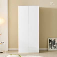[모로] 메이벨 20T 810 3서랍 옷장 서랍장 원터치 댐퍼 장농 장롱, 화이트