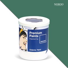 노루페인트 팬톤 외부용 실외 저광 페인트 1L, 18-6018 Foliage Green, 1개