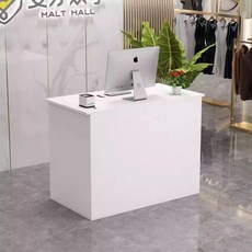 카운터 테이블 미니 안내데스크 매장 식당 계산대, 올 화이트