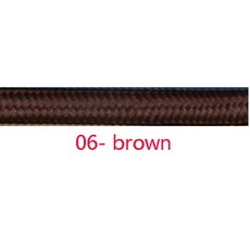 전자와이어 전원 코드 5M 10M 케이블 전선 코어 다채로운 패브릭 섬유, 06 brown, 1개