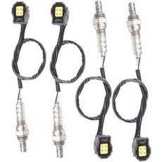 2011-2018 램 1500 2500 3500 4000 3.6L3.7L4.7L5.7L 업스트림 + 다운스트림용 하이브로 4PCS 산소 O2 센서 1 및 2