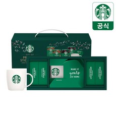 [무료배송+쇼핑백] 스타벅스 파우더커피 아메리카노 설 선물세트 (40T+머그), 1개, 40T+머그