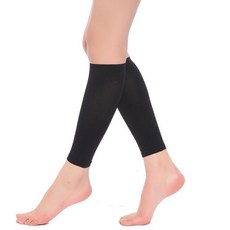 津津生活百貨 680d 小腿彈力襪套 - 運動 籃球 自行車適用, 詳見包裝, 詳見包裝, 瘦小腿（黑色）1雙