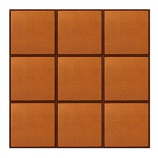 일본 다다미매트 왕골 돗자리 다도, 6개(120x180cm), 다크브라운