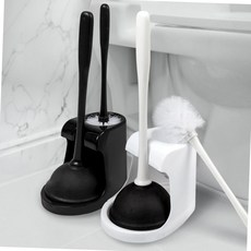 화장실 변기 뚫어뻥 변기솔 거치대 세트 압축 뚜러뻥 청소 도구 화장실관리 변기막힘