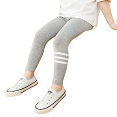 萱寶媽咪 韓版兒童莫代爾打底長褲 女童內搭褲 純色長褲 居家休閒運動長褲