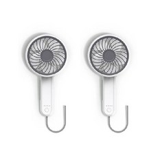 愛登EDON usb小風扇 白色款 折疊小電扇 12小時續航 旅行用, 白色2台
