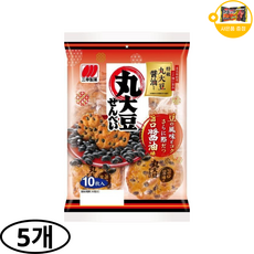 산코 검정콩 대두 전병 마루다이즈 센베이 간장 맛 사은품 추가증정, 5개, 60g