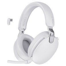 AULA 노이즈 캔슬링 무선 게이밍 헤드셋, A500, 화이트