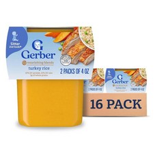 베이비 푸드 디너 야채 비프 퓨레, Turkey Rice, 113g, 16개