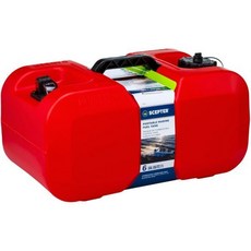 세크터 12갤런 휴대용 해양용 가솔린 통 대용량 보트 연료 탱크 양방향 통풍 캡 내장 게이지 및 픽업 손잡이 EPA CARB 규격 준수 높은 프로필 크기 22.9인치 길이 x, Tank Only, 12 Gallon (Low Profile)