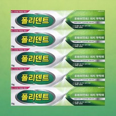폴리덴트 후레쉬 민트 의치 부착재 70g, 1개입, 5개
