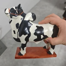 300ML 용량 넬로레 불 리큐어 디스펜서 수제 동물 모양 음료 용기 다용도 안정적인 받침대 포함, 02 A