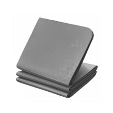 吸貓室 瑜珈墊 跳繩墊 摺疊瑜珈墊 加厚 加大 折疊瑜伽墊, 1個, 隕石灰, TPE