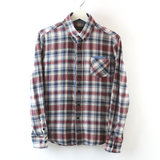L / 체크 무늬 남성 캐주얼 중고 셔츠 / P018 -029