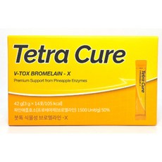 테트라큐어 붓톡 식물성 브로멜라인-X 14포 1개, 3g, 1
