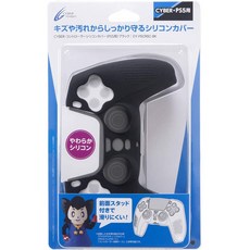 CYBER PS5控制器專用矽膠套, 黑色, 1個