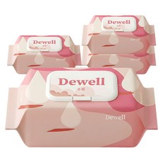 듀웰 모이스처 저자극 엠보싱 초순수 노워시 클렌징 티슈 60매 1팩, 4개, 60매입