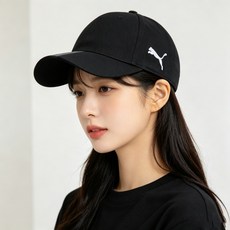 푸마 남녀공용 스포츠 모자 022356-03, 블랙, 1개