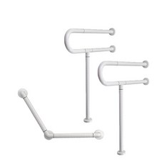 【海夫健康生活館】裕華 ABS抗菌系列 P型扶手X2 V型扶手 40X40cm(T-110B*2 T-054B), 1個