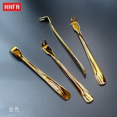 꼬치 포크 304 스테인레스 바베큐 고기 갈퀴 꽂이, 골드, 1개