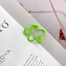 조각 케이크 케익 모형 장식, 4. 아크릴 선은 녹색입니다.